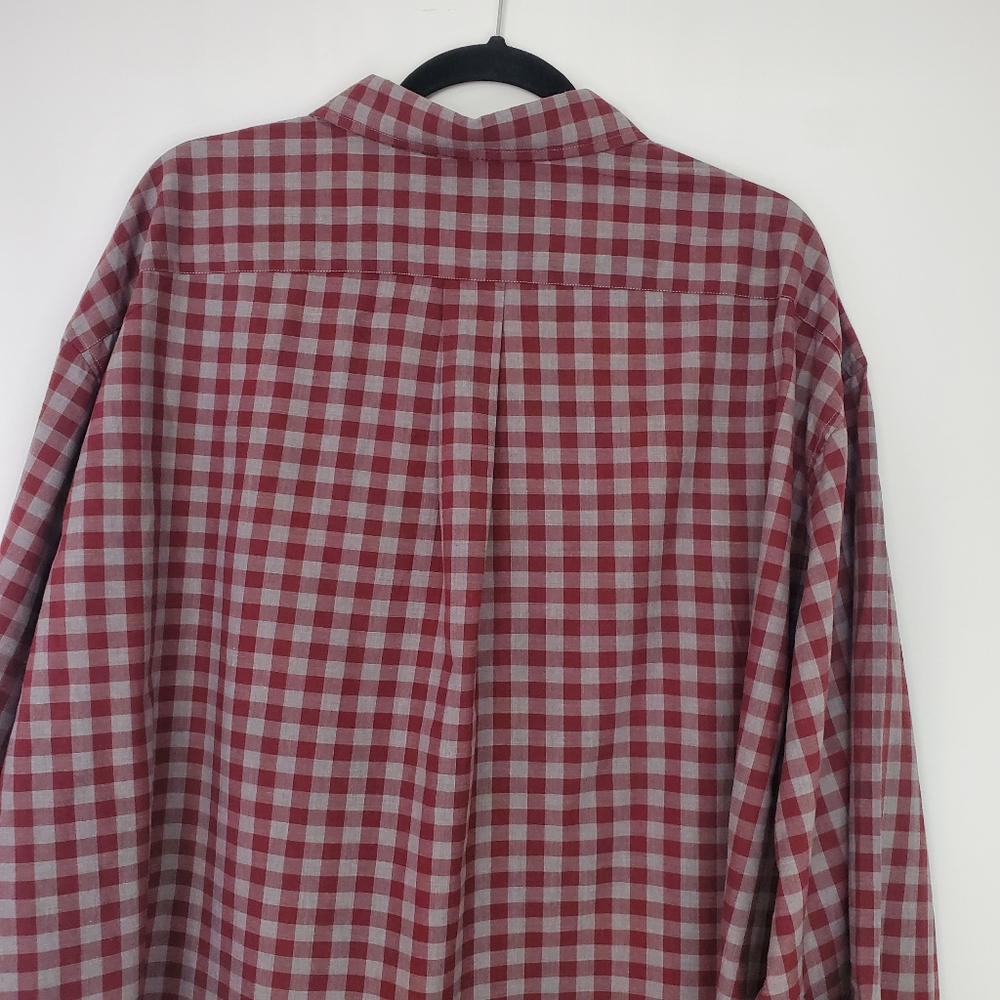 ROWN Big&Tall Size 4XB 100% Cotton checkered L/Sl button up shirt - Picture 8 of 9
